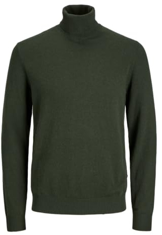 JACK & JONES Male Rollkragenpullover Einfarbig Rollkragenpullover