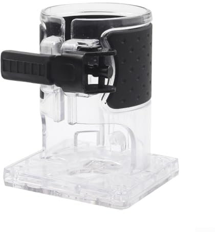 Base per fresatrice in legno con condizioni di lavoro visibili e quattro viti combinate