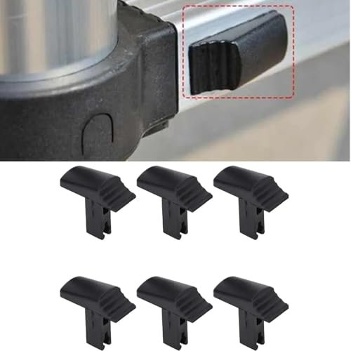 Moonoubeans 6 Pcs Telescopic Ladder Spare Parts Switch, Safe Telescopic Ladder Switch Lifting Ladder, Telescopic Extension Ladder Lock Mechanism Button Clip Universal Switch Replacement Accessories