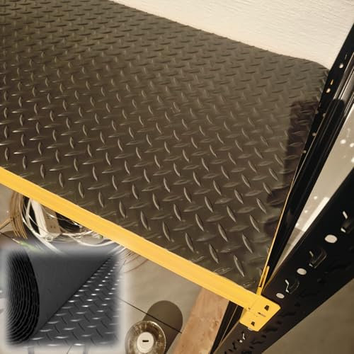 UrbanUp Gummimatte Mehrzweck-Gummimatte für Den Boden, rutschfest, 2,5 Mm Dicke Garagenbodenmatten für Unter Dem Auto, 1,7/3,3/4/ 5/5,2/6 Fuß Breite, Weiche Gummidichtung(Black,1.6x5m (5.2 x 16.4ft))