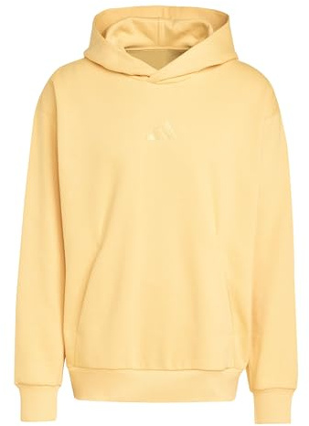 adidas Men's All SZN Fleece Hoodie, Semi Ice Tangerine, XXL