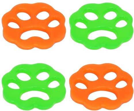 4 Pack Pet Hair Remover for Washing Machine & Dryer – Reusable Silicone Laundry Lint Catcher – Removes Fur, Debris, Hair, Lint Balls from Clothes, Bedding