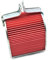 TGVSELPJ Parti di Moto Filtro Aria per Moto CN250, Elemento Filtrante per Aspirazione Aria per Honda CN250 CN 250 per Helix per Fusion per Spazio 1986-2007