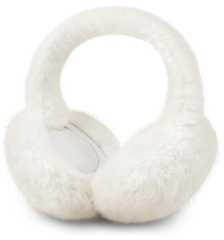 Ueyben Ear Muffs for Winter Women, Fuzzy Fluffy Faux Fur Earmuffs Cute Foldable Ear Covers Outdoor Ears Warmers for Christmas Gifts
