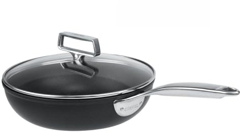 Cristel | Sauteuse En Aluminium ø28 Cm Revêtement Céramique Ceraliss+ Noir