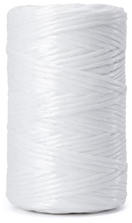 Polypropylen-Schnur 2 mm – stark und witterungsbeständig, für Garten, Landwirtschaft, Handwerk und Bau (weiß, 1 kg)
