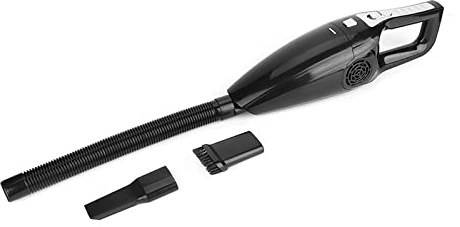 Keenso Aspirateur de Voiture 12 V ABS Filaire Portable Aspirateur à Main 3600 Pa Humide Sec Double Usage avec Buse Brosse Tuyau pour Sièges Intérieurs Automobiles Coins du Coffre Conducteurs (Black)
