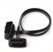 vgate OBD-II OBD2 Câble d'extension, mâle de 16 Broches au câble Ruban Plat Femelle avec Les connecteurs angulés pour Tous Les