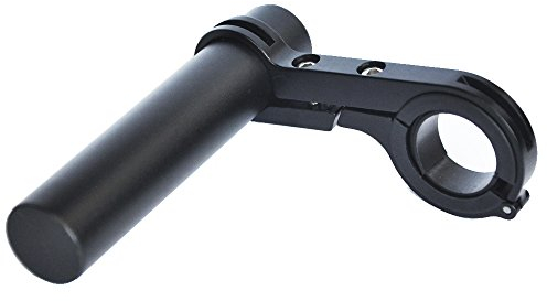 UPANBIKE Fahrrad Lenkerverlängerung Aluminiumlegierung für Fahrrad Tacho Taschenlampe Taschenlampenhalter (Schwarz, 10cm, Einzelklemme)