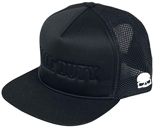Call of Duty Logo Homme Casquette Noir One Size, 100% Polyester,
