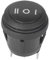 5Pcs 3 Posiciones On/Off/On Interruptor Basculante Redondo Negro A Presión 3 Pines de Bloqueo Barco Butto 10A/125V 6A/250V