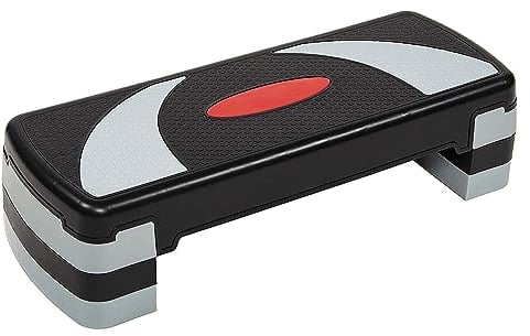 BalanceFrom Unisex-Erwachsene Aerobic-Stepper, Schwarz/Grau