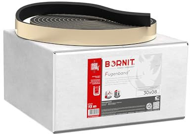 BORNIT Fugenband aus Polymerbitumen, 73 m Rolle (30x8 mm) | für dauerhafte Asphaltfugen und Straßensanierung, zur langlebigen Abdichtung im Straßenbau