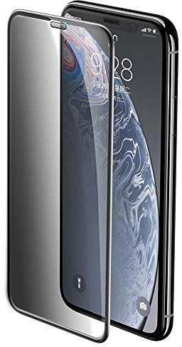 cofi1453® Full-Screen Privacy Schutzglas 5D Hartglas Blickschutz kompatibel mit iPhone 12 Mini schwarz Schutzfolie Display Glas