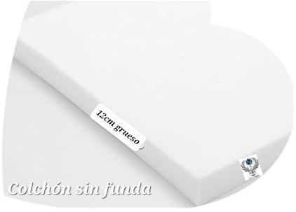 TAPIZADOS LUXOR Colchones para CUNAS y PARQUESa Medida/Planchas de Esponja/Espuma de Poliuretano (Colchón Espuma Blanda 20KD, Cuna/ 110cm x 60cm x 12cm)