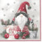 20 Servietten Pelziger Wichtel | Gnom | Zwerg | Winter | Weihnachten | Tischdeko 33x33cm