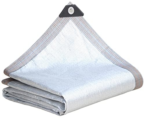 LLPEIJIE026 99% Schattennetz,Aluminium Sonnenschutznetz Sonnensegel Sonnenschutz Netz,UV Sonnenschutz Hitzeschutz Haube,für Auto Hund Camping,Alunetz Reduziert Hitze im Auto (4x6m)
