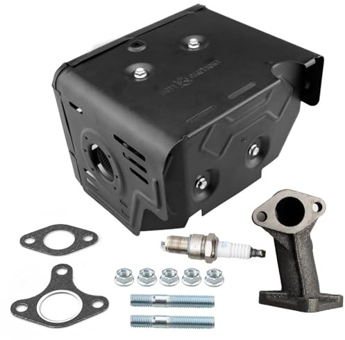 HZ Muffler Assembly Exhaust Pipe Kit for Honda GX340 11HP GX390 13HP GX420 16Hp Engine Harbor Freight Predator 420cc Engine