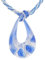 Venetiaurum - Collier ras du cou pour femme avec pendentif goutte en verre de Murano original et argent 925 - Bijou Certifié Made in Italy