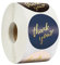 LOMYLM 1 Roll/500pcs Thank You Stickers Self Adhesive Round Paper Label Stickers for Thank You Gifts Wedding Birthday Thanks Giving Party Bags Small Business Packaging, 25mm (4 Colors)