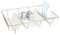 AAMEN Kitchen Dish Rack – Gold, Wire Dish Rack, Dish Drying Rack, Stainless Steel Dish Drying Rack for Kitchen Counter - L48.5 x W30 x H10cm (Approx.)