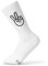 FYNGERS | PEACE, VICTORY | Sportsocken mit Handzeichen | Weiß | 1 Paar | 41 – 45 | Bio-Baumwolle | Top Qualität