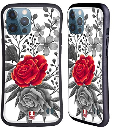 Head Case Designs Rosa Boccioli d'Amore Cover Ibrida Compatibile con Apple iPhone 13 PRO Max