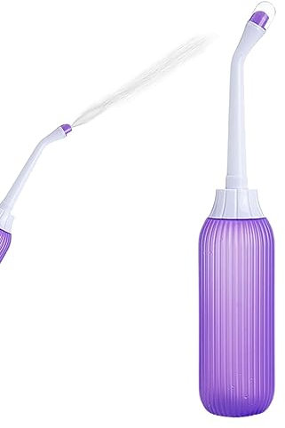 Lavage Bidet Post-Partum - Bidet Voyage nettoyant périnéal Post-Partum 500ML - Squeeze Use Washing Bottle avec Sac Rangement pour handicapés
