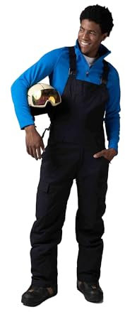 Rossignol Relax Bib Pants - Salopette termica da sci da uomo, impermeabile, tuta da sci, colore: nero