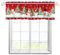 EHJOS Weihnachten Baum Elch Schneemann Scheibengardinen Bistrogardine mit Stangendurchzug Stores Gardinen Schals Modern Küchenvorhang für Badezimmer Klein Fenster 137x45cm,1 Stück