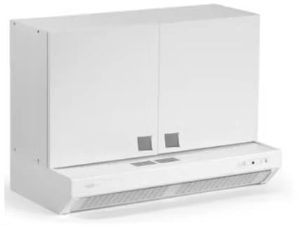 Dunstabzugshaube Oberschrank 60x40h cm in Holz mit 2 Türen Farbe weiß Lärche