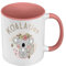Koala Koala Koalation Carino Kawaii Disegno Illustrazione Tazza con manico e interno colorato