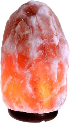 HIMALAYAN SALT ® LAMPADA DI SALE ROSA DELL'HIMALAYA AUTENTICA CERTIFICATA VARIE MISURE E FORME grezza fuoco palla cuore piramide led usb (9-12 KG GREZZA)