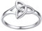 Bestyle Triquetra Trinität Ring Damen Toe Eheringe Silber 925 Traditionellen Keltischen Liebesknoten Fingerring Partnerring Trauring Liebesring, Weißgold, Ringgröße 49