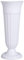 FIOERDTUIE Vase de cimetière Polyvalent conçu pour Les Vases funéraires intérieurs et extérieurs avec Vase à Fleurs de cimetière en Plastique avec Piquet au Sol, Blanc