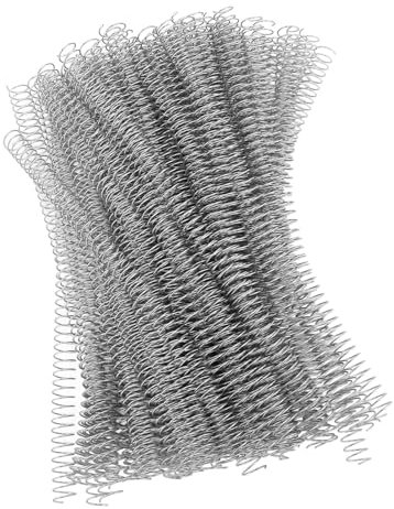 Bobines de Reliure en Spirale, Rapport 4:1, 100 Pièces, Rotation de Page à 360 Degrés, capacité de 115 Feuilles, Bobines de Reliure en Spirale à 48 Dents, 14,3 Mm, Découpables