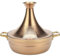 Stainless Steel Moroccan Tagine Pot with Handles - Large Non Stick Cooking Pot, Handmade with Cone-Shaped Lid for Authentic Moroccan Cuisine