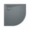 Aquariss SMC Slate Effect Shower Enclosure Tray 900x900mm Quadrant Wetroom Shower Base Anthracite