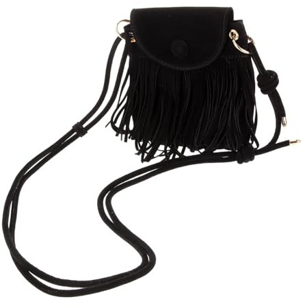 TOGEVAL Vintage-umhängetasche Mit Quaste Für Damen Fransen-schultertasche Tragbare Aufbewahrung Für Schlüssel Und Mobiltelefone