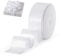 FAKILO Satin Wired Ribbon Wire Edged Christmas Ribbon for Gift Wrapping Christmas Tree Decoration Bows Making Wreath DIY Crafts Holiday and Home Decor (White, 38mm X 18m)