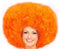 Hatstar XL Afro Perücke | Kraushaar Lockenkopf Perücke | Rasta Afroperücke | Kostüm Hippie Accessoire für Karneval und Fasching (orange)