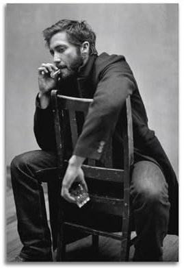 WAWYY Jake Gyllenhaal Poster, Wandkunst, Schlafzimmer, Drucke, Heimdekoration, hängendes Bild, Leinwand, Gemälde, 40 x 60 cm