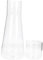 Alipis 1 Jeu tasse d'eau en verre moderne Rester simple Conteneurs mini système UV Carafe de table Ensemble de tasses bouilloire carafe à eau transparente carafe d'eau de Un verre
