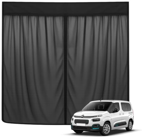 Moskitonetz Kompatibel mit Citroen Berlingo Peugeot Partner 2018-2026 | Insektennetz Magnetisch Fliegengitter für Hintertür, Schattennetz Camping