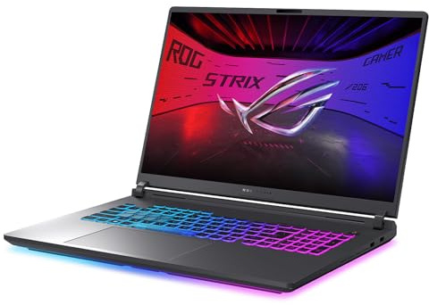 ASUS ROG Strix G18 Ordinateur portable de jeu 18 2,5K 240 Hz, NVIDIA GeForce RTX 5080 16 Go DDR7, Intel Ultra 9 275HX (jusqu'à 5,4 GHz), 64 Go de RAM DDR5, 4 To SSD, Wi-Fi 7, KB rétroéclairé, Windows