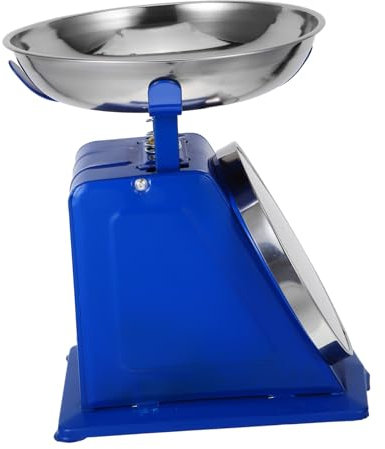 Cabilock Báscula Mecánica De Cocina Para Alimentos: Báscula Vintage De Acero Inoxidable De 10 Kg Con Bandeja Desmontable Para Hornear, Cocinar Y Preparar Comidas. Pantalla De Fácil