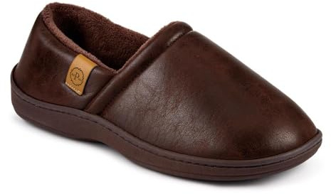 Pavers Warm Lightweight Slippers - Brown Size 6