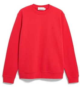 ARMEDANGELS Herren Sweatshirt aus Bio-Baumwolle BAARO Loop Regular Fit Mars Red S