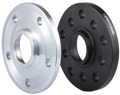 Spurverbreiterung 2 Stück 15mm Radnaben-zentrierte Distanzscheiben 5 x 110 mm (65,1 mm) verbreiterten M12 x 1,25 Radmuttern für Jeep für Renegade