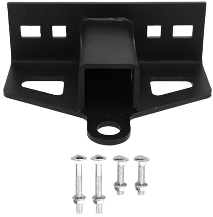 Aolidsive Mower Trailer Tow Hitch Kit Heavy Duty Steel Universal Hook with Slotted Chain and Carriage Bolts Fits Z Turn and Lawn Tractors